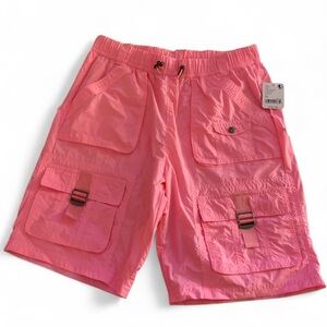 We The Free Pink Cargo Shorts Relaxed Fit